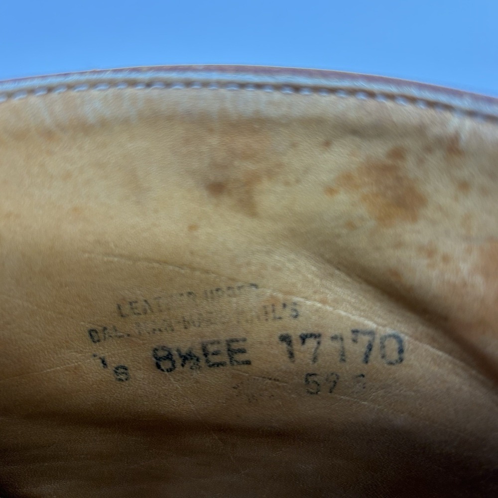 1960's Men's Red Wing Low Top Boots Size 8.5EE 17170 - 595 Wearable! Read DS! - Picture 14 of 16